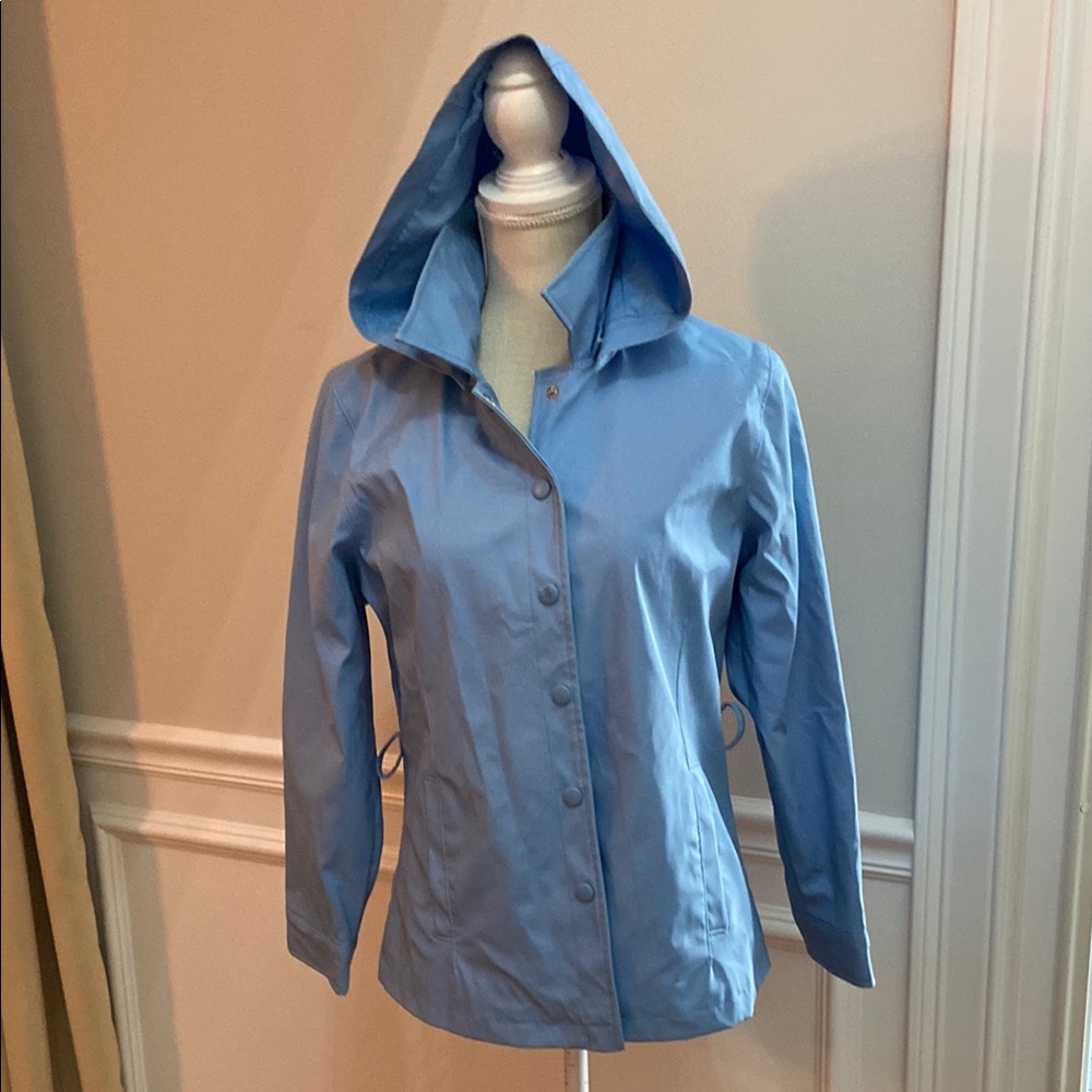 Girl’s  Blue Hooded Jacket